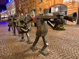 Sweden, Malmö - The Optimism Orchestra Statues