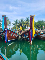 Thailand, Krabi - Longtail boats