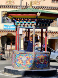 Bhutan, Thimphu - Policeman in the country with no traffic lights
