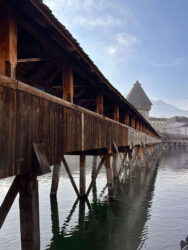 Switzerland, Lucerne - The Kapellbrücke (from German 'Chapel Bridge')