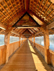 Switzerland, Lucerne - The Kapellbrücke (from German 'Chapel Bridge')