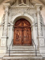 Switzerland, Lucerne - St. Leodegar church door