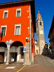 Switzerland, Ascona - Church tower