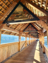 Switzerland, Lucerne - The Kapellbrücke (from German 'Chapel Bridge')