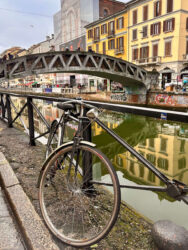 Italy, Milan - The medieval city canals in the Navigli district