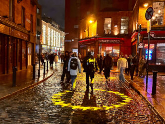 Ireland, Dublin - Night street