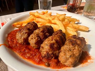 Greece, Athens - Greek meatballs, known as Keftedes (or Keftethes)