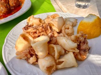 Greece, Athens - Fried squid