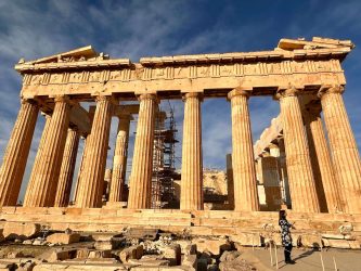 Greece, Athens - The Parthenon at the Acropolis of Athens