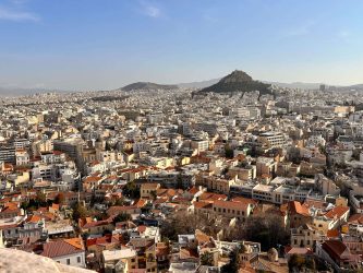 Greece, Athens - The view from the Acropolis of Athens