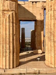 Greece, Athens - Propylaea (Propylon) at the Acropolis entrance