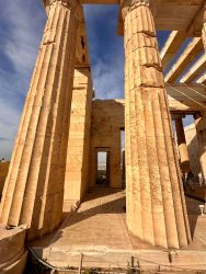Greece, Athens - Propylaea (Propylon) at the Acropolis entrance