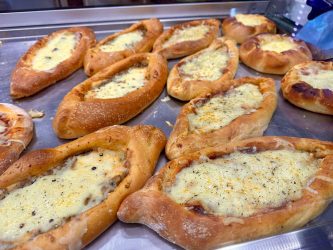 Greece, Athens - Peinirli, Greek Pizza Boats