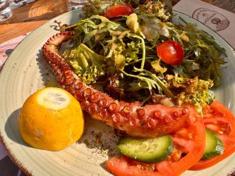 Greece, Nafplio - Grilled Octopus