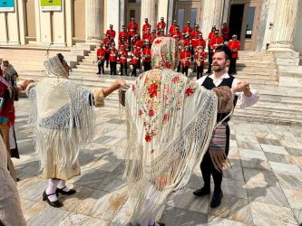 Greece, Piraeus - Greek traditional dancing