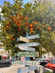 Greece, Piraeus - Street sign