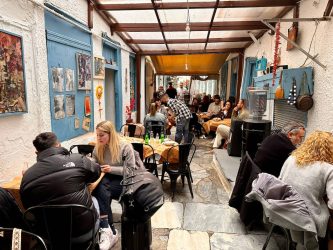 Greece, Athens - Avli Restaurant at Psirri