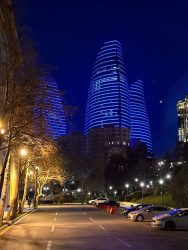 Azerbaijan, Baku - Flame Towers