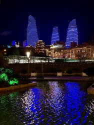 Azerbaijan, Baku - Flame Towers