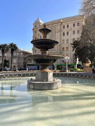 Azerbaijan, Baku - Fountain