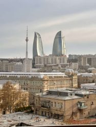 Azerbaijan, Baku - Flame Towers