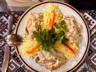 Azerbaijan, Baku - Creamy chicken