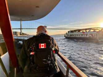 Türkiye, Istanbul - Sunset on Bosphorus cruise