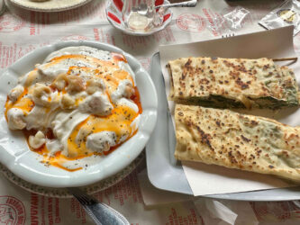 Türkiye, Selçuk - Manti (turkish ravioli) and Gozleme