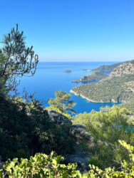 Türkiye, Kayaköy - The famous hike to the beach town of Ölüdeniz, a section of the ancient Lycian Way
