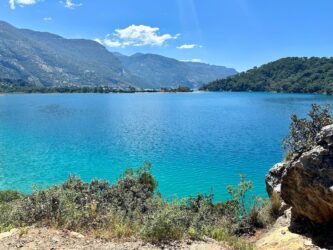Türkiye, Kayaköy - The famous hike to the beach town of Ölüdeniz, a section of the ancient Lycian Way