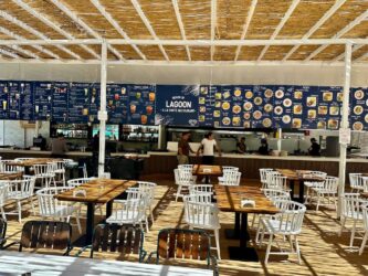 Türkiye, Kayaköy - Blue Lagoon bar