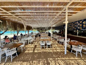 Türkiye, Kayaköy - Blue Lagoon bar