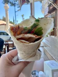 Türkiye, Kas - Chicken wrap